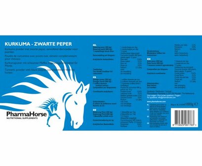 Pharmahorse Kurkuma - Zwarte peper