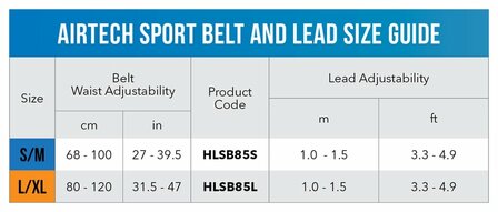 Air tech sportriem &amp; lijn, diverse kleuren